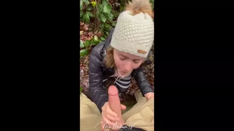Mia Malkova Nude Blowjob in The Woods Outdoor