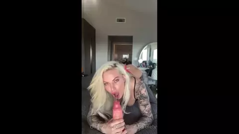 Viking Barbie Nude Sucking Huge Dildo