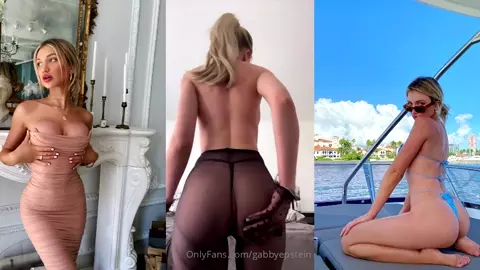 Gabby Epstein Naked Lingerie Strip Tease