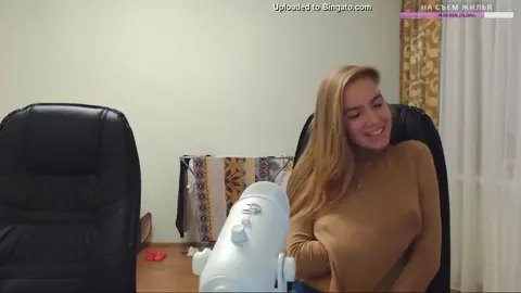 Hard Nipples Russian Streamer Grabbing Tits