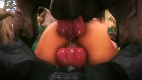 Blood elf getting raped by wolves - noname55