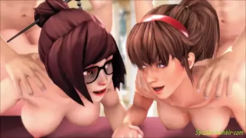 Mei and Hitomi Double Date - Spizder