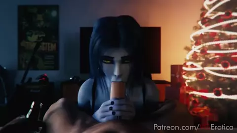 Widowmaker Christmas Blowjob - Vgerotica