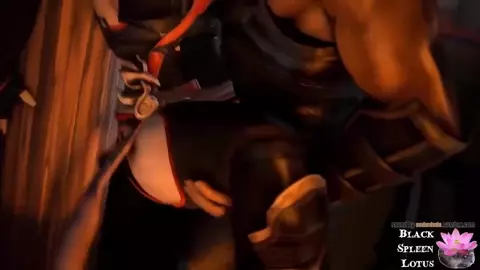 Ryu Fucks Momiji Against the Pillar - Black Spleen Lotus