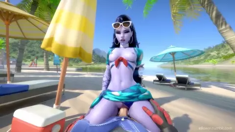 Widowmaker Enjoying the Beach - Ellowas