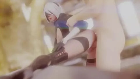 2B Spreading her Leg - Kaisto