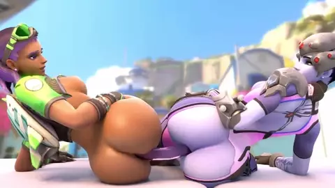 Widowmaker and Sombra Dildo Fun - Arhoangel
