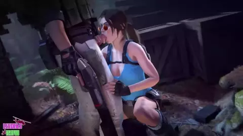 Lara Croft Sucking Dick - Lesdias