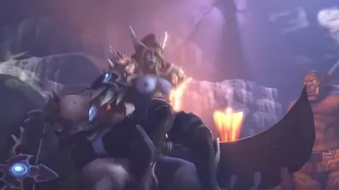 Sylvanas Rides a Orc Cock - Sfmfuntime