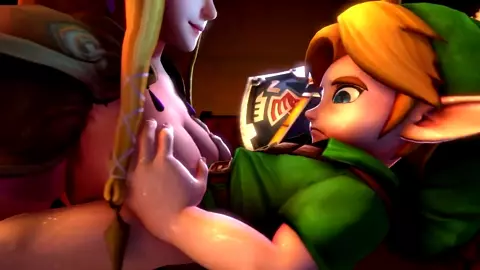 Zelda and Young Link Titjob - Sakuraleaf