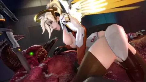 Overwatch Mercy Taming the Demon - Darsovin