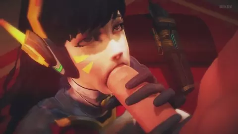 D.Va x Hanzo, Blowjob - Bruh-sfm