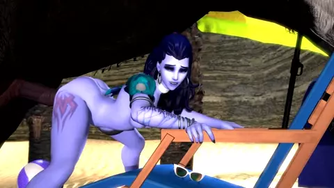 Widowmaker on vacation - Blueberg
