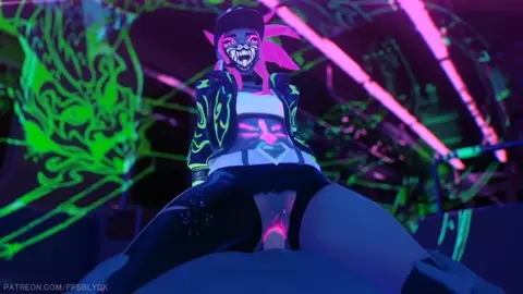 Akali Riding on the subway - Fpsblyck
