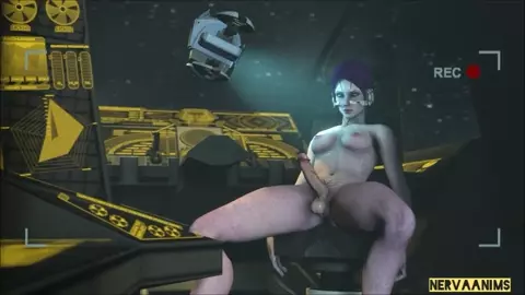 Futa Quarian Alien Girl uses her Drone for Sonic Pleasure - NervaANIMS