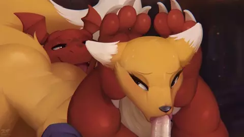 Renamon's Blowjob - Zonkpunch