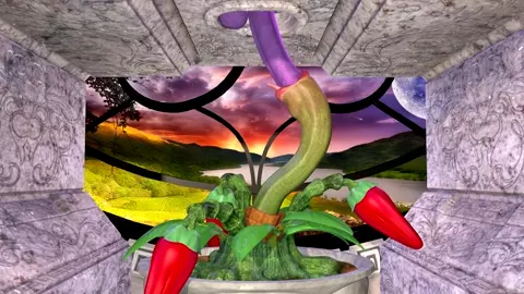 plant makes blowjob for dickgirl - Azantar