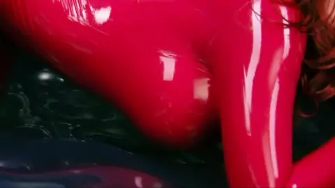 Bianca Beauchamp - Rubber-Room Red Catsuit [HD]
