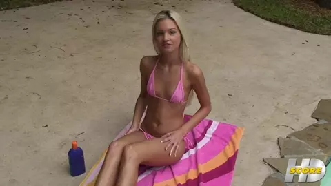 Franziska Facella - Pink Bikini Matches Pink Pussy