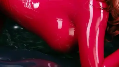 Bianca Beauchamp - Rubber-Room Red Catsuit [HD]