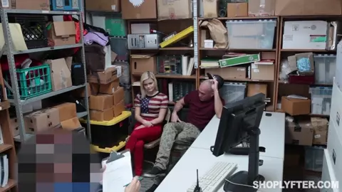 Guy Watches While Officer Fucks His Girlfriend