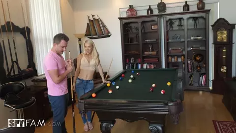 To Score In My Stepmother's "billiard" Hole