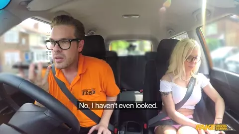 Busty Student In The Fake Driving School