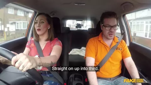 Drive Lesson For A Mature Lady
