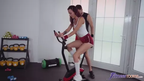 Creampie On The Exercise Bike
