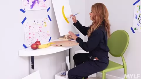 She Needs A Small Portion Of White Paint