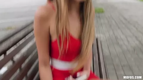 Public Pickup For A Cute Latina