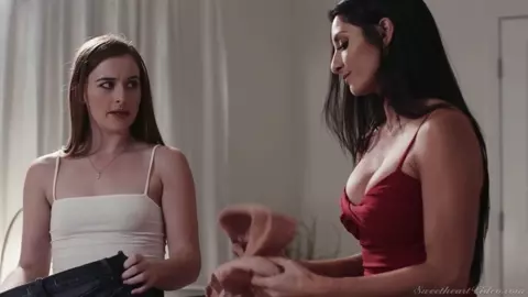 Young Assistant Overjoyed By Her Hostess's Attention