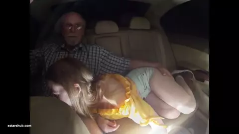 Helena's Cock Adventure On The Back Seat