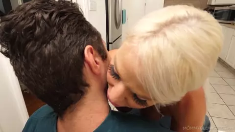 Get My Stepmom On Her Knees To Please My Cock