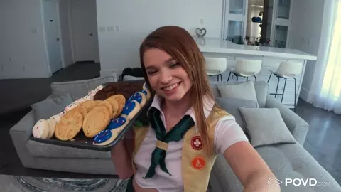 Sampling The Scout Girl's Cookie