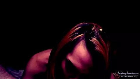 LadyboyObsession Ning 4 Hung Mermaid Big Facial