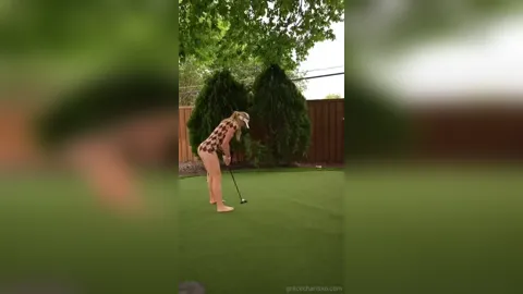 Grace Charis Golfing Nude Boobs Play Video Leaked