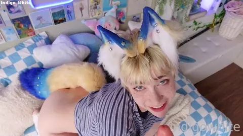 Indigo White Nude Fox Dildo Fuck PPV Fansly Video Leaked