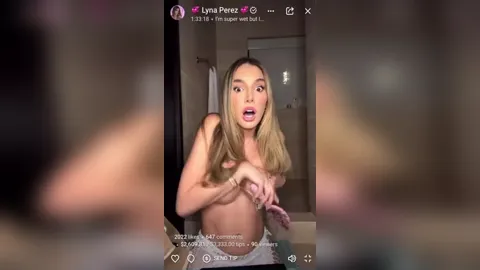 Lyna Perez Nude Topless Nipple Flash
