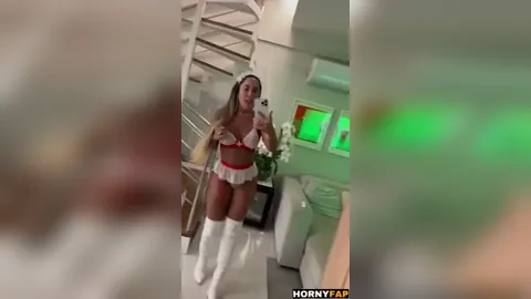 Mulher Melão Nude Pussy Mirror Teasing