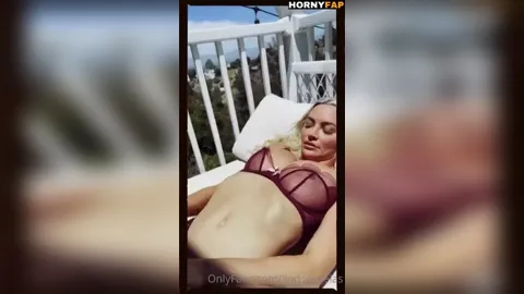 Lindsey Pelas See Through Lingerie Tease
