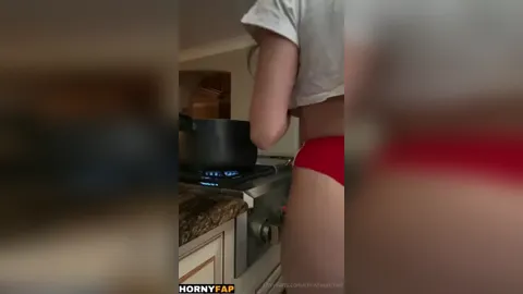 Christina Khalil Ass Thong Make Dinner