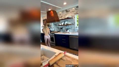Trippie Bri Nude Kitchen Cooking