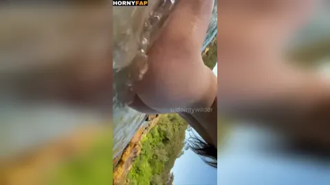 Dainty Wilder Nude River Strip Tease