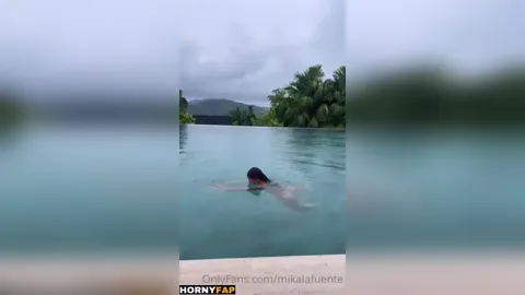 Mikaela Lafuente  Nude Pool Swimming