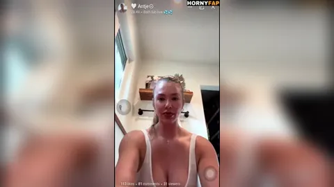 Antje Utgaard See Through Wet Nipple Strip