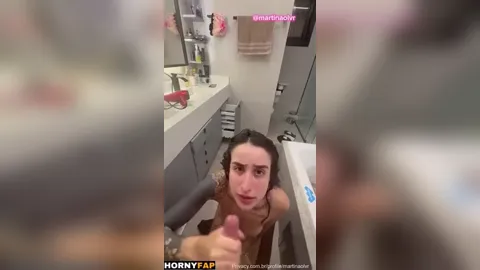 Martina Olvr Nude Bathroom Blowjob