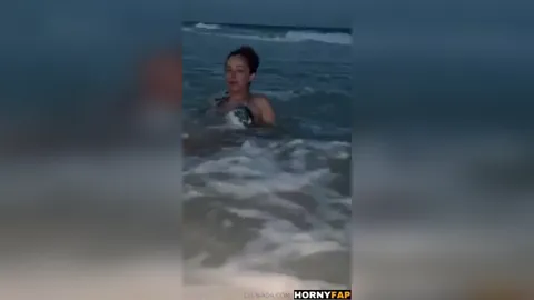 Jada Stevens Nude Beach Strip Tease