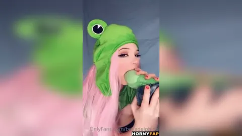 Belle Delphine Nude Dildo Frog Blowjob