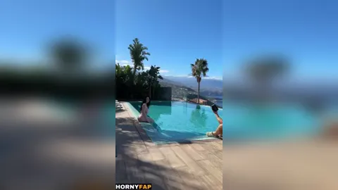 Laurine Nude Bikini Pool Photoshoot Onlyfans Video Leaked